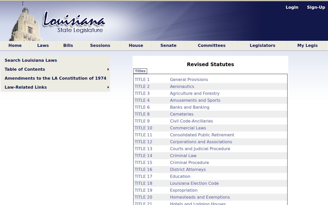 Louisiana Title 44 public records statutes for Garyville records